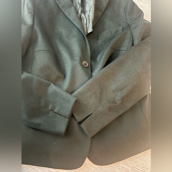 Akris Punto Wiool Cashmere Black Blazer Size M - Picture 4 of 7